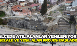 Demirci’de görüntü kirliliği olan alan şelale ve yaşam alanına dönüşüyor