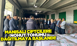Manisalı çiftçilere İlçe Tarım'dan  yüzde 75'i hibeli nohut tohumu desteği