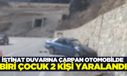 Afyonkarahisar'da otomobil duvara çarptı: 2 yaralı