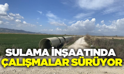 Aydın'da sulama inşaatında çalışmalar devam ediyor