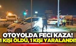 Balıkesir'de iki araç refüje çarptı: 1 ölü 1 yaralı