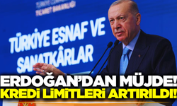 Cumhurbaşkanı Erdoğan’dan esnafa müjde: Kredi limitleri artırıldı!