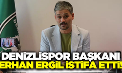 Denizlispor Kulüp Başkanı Erhan Ergil, görevinden istifa ettiğini duyurdu!