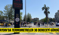 Aydın'da yazdan kalma günler: Sıcaklık 30 dereceyi gördü