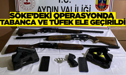 Aydın'da jandarmadan ev baskını! Çok sayıda tabanca ve tüfek ele geçirildi