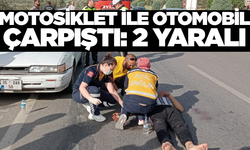 Balıkesir'de Motosiklet ile Otomobil Çarpıştı: 2 Yaralı