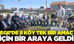 Ege'de 8 köy birleşti: Yağmur ve Şükür için dualar edildi