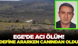 Ege'de kaçak kazı yapan kişi hayatını kaybetti