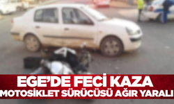 Ege'de Korkunç Kaza: Motosikletli Komaya Girdi