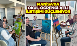 Manisa'da 'Ailemle birlikte resim yapıyorum' etkinliği