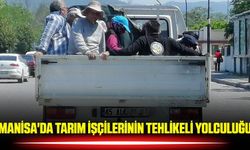 Manisa'da tehlikeli yolculuk