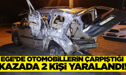 Muğla'da iki otomobil çarpıştı: 2 yaralı