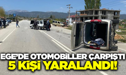 Muğla'da iki otomobil çarpıştı: 5 yaralı