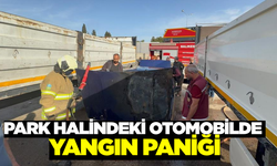 Balıkesir'de otomobilde çıkan yangın paniğe neden oldu