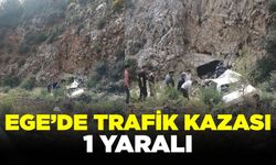 Ege'de trafik kazası: 1 yaralı