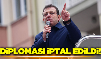 Ekrem İmamoğlu’nun diploması iptal edildi!!