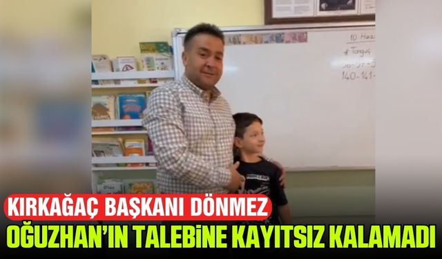 Kırkağaç Belediye Başkanı Üstün Dönmez'den öğrencilere ziyaret