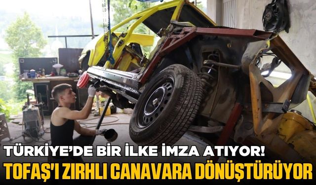 17 yaşındaki genç, Tofaş'a hem zırh hem de supercharger motor takıyor