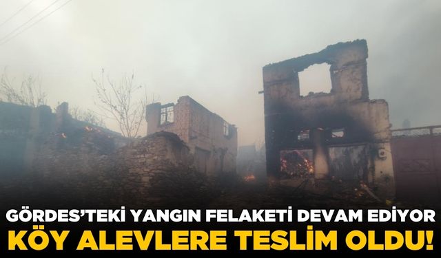 Alevler köyü yuttu! Gördes'teki yangın felaketinde 3'üncü gün