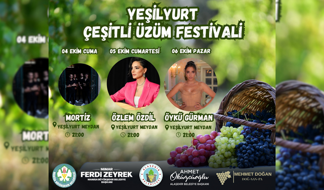 Alaşehir'de festival zamanı