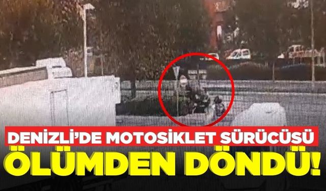 Denizli'de yola dökülen yağ kazaya sebep oldu!