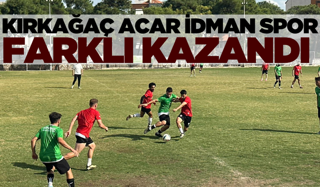 Kırkağaç Acar idman Spor sahasında kazanmayı bildi