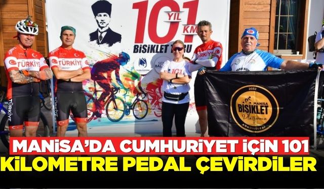 Manisa'da 101. yıla özel bisiklet turu düzenlendi