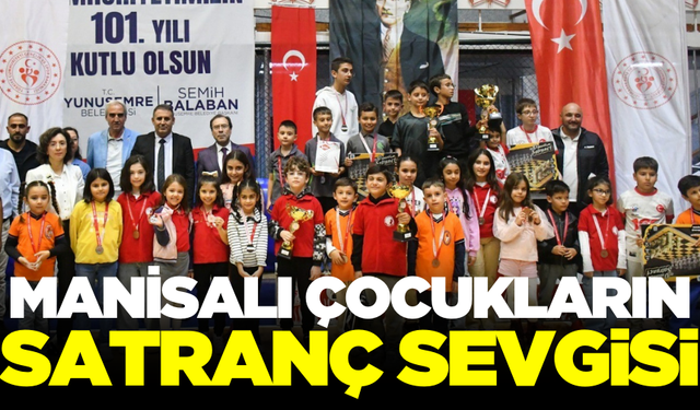 Manisa’da Satranç Turnuvası'nda dereceye girenler ödüllendirildi