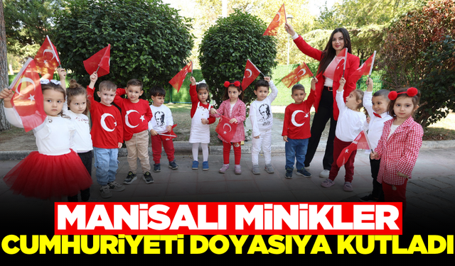 Manisalı miniklerin cumhuriyet coşkusu