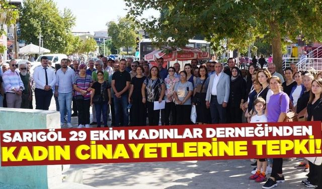 Sarıgöl'de Kadın Cinayetlerine Tepki!