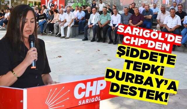 Sarıgöl'de CHP'den Kadına Şiddete Tepki