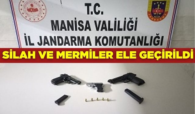 Akhisar jandarmasından operasyon: Silah ve mermiler ele geçirildi