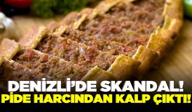 Denizli'de pide harcından kalp çıktı!