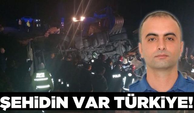 Kazaya müdahale eden trafik polislerine tırın çarpması sonucu 1 polis şehit oldu!