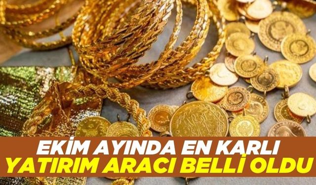 TÜİK açıkladı! Ekim ayında en çok külçe altın kazandırdı