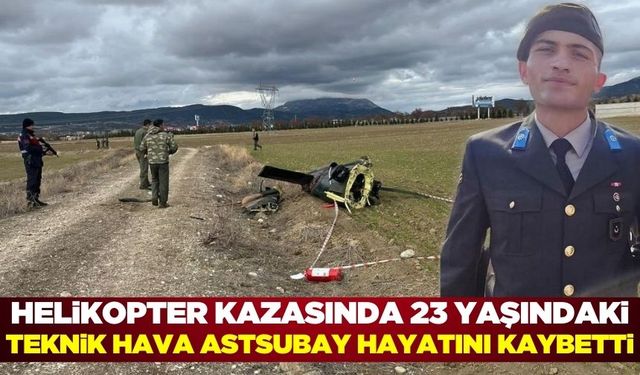 Helikopter kazasında Erzurumlu Teknik Hava Astsubay Çavuş Taha Nergiz şehit oldu