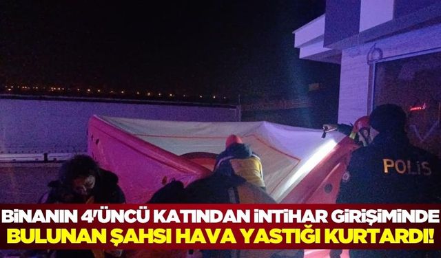 Çorum'da yaşamına son vermek isteyen şahıs, hava yastığı sayesinde kurtuldu