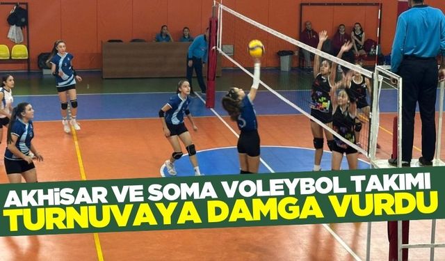 Soma ve Akhisar kız voleybol takımlarından farklı galibiyet!