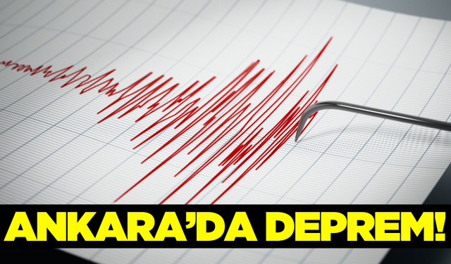 Ankara'da 3,0 büyüklüğünde deprem!