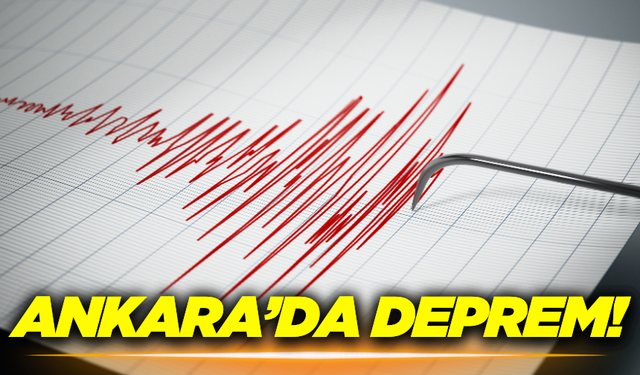 Ankara'da 3,5 büyüklüğünde deprem!