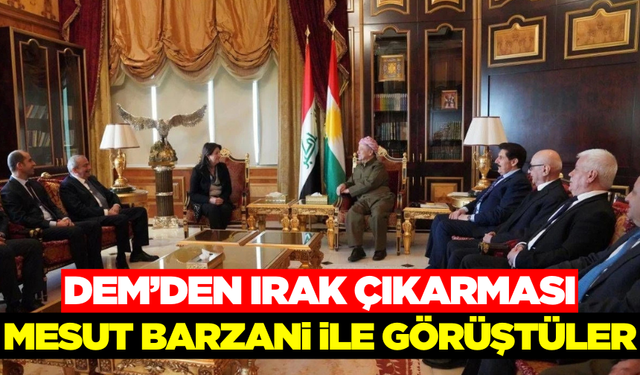 DEM Parti heyeti, Mesut Barzani ile görüştü
