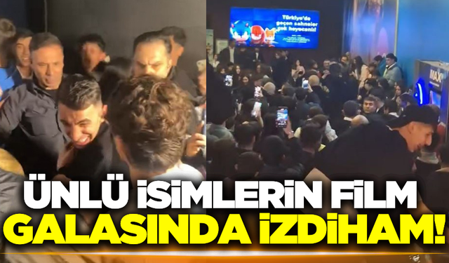 Film galasında yangın tüplü kavga! O anlar kamerada