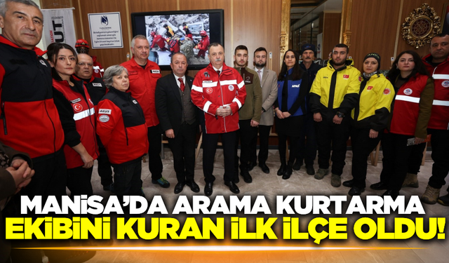 Manisa'nın arama kurtarma birimi kuran ilk belediye Yunusemre!