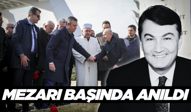 CHP önceki genel başkanlarından Deniz Baykal mezarı başında anıldı