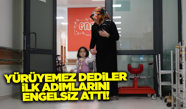 Wiedemann-Steiner Sendromu hastası Hümanur, aldığı tedavi ile yürümeye başladı