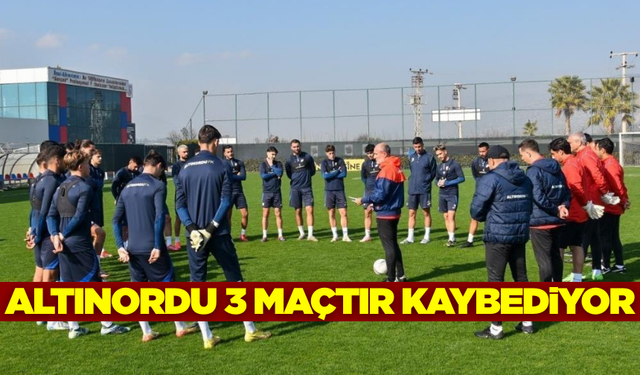 Altınordu 3 maçtır galibiyete hasret