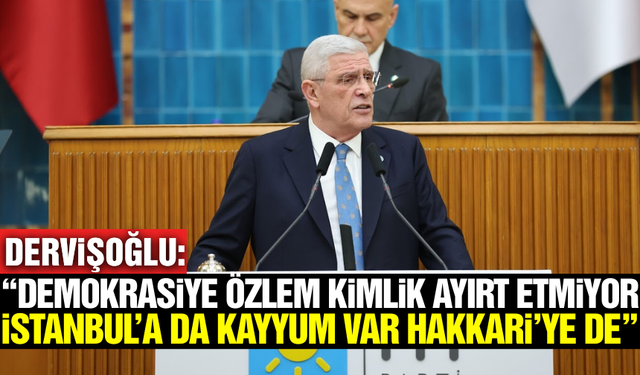 Dervişoğlu: "Hazine yıkıntıdır, 23 yıldır yağmalana yağmalana kurutulmuştur"