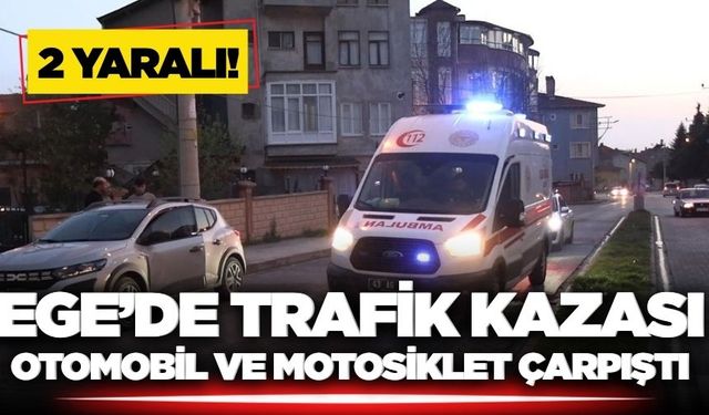 Kütahya'da trafik kazası: 2 yaralı