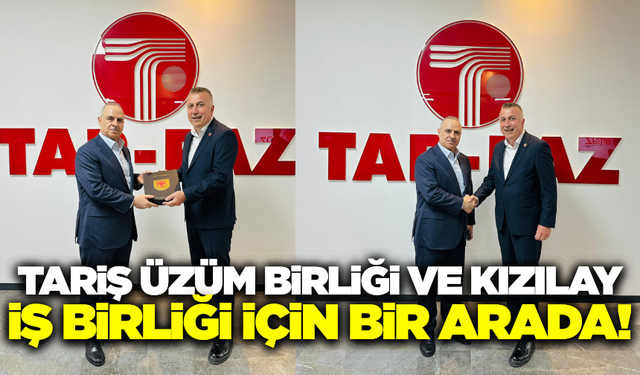 Ferhat Şen, Kızılay Lojistik Genel Müdürü Şevki Uyar'ı ağırladı!