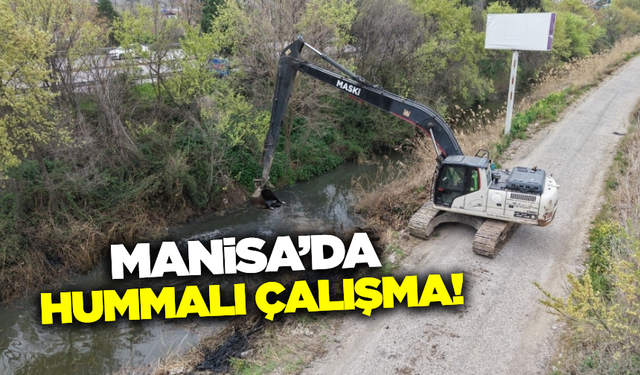 Manisa'da Taşkın Riskine Karşı Dere Temizlikleri Hız Kesmiyor